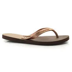 Chinelo Feminino Havaianas Elegance Print Marrom 4148804