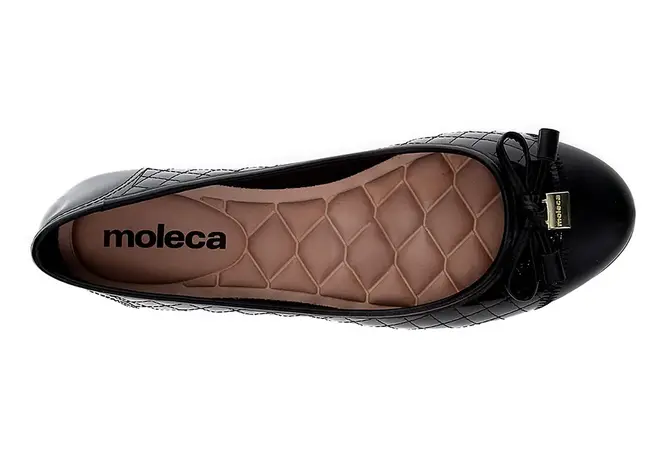 Sapatillha Bico Redondo Moleca Preta Feminina