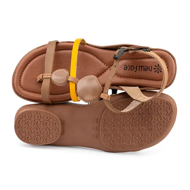 Rasteira Flatform New Face Ambar e Nuts Feminina