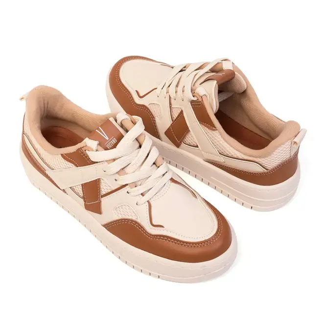 Tênis Casual Sola Caixa Vizzano Branco Off Feminino