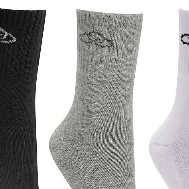 Meia Olympikus Cano Médio pacote c/ 3 pares Feminino
