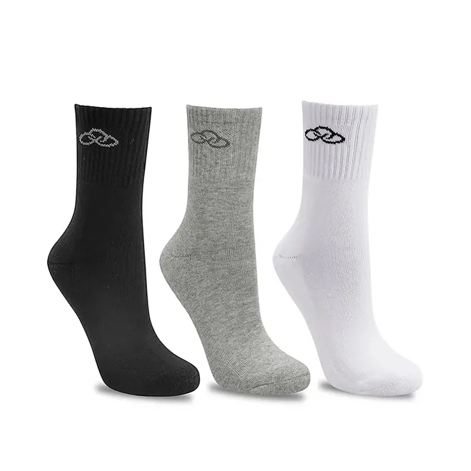 Meia Olympikus Cano Médio pacote c/ 3 pares Feminino