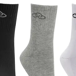 Meia Olympikus Cano Médio pacote c/ 3 pares Feminino