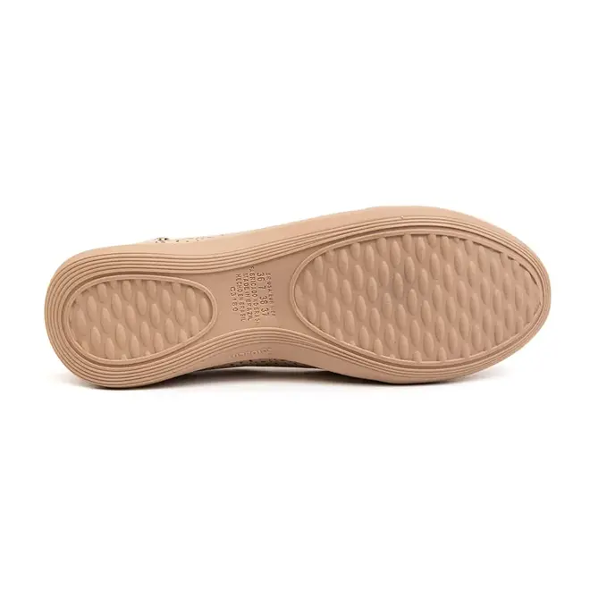 Sapatilha Bico Redondo Kolosh Creme Feminino