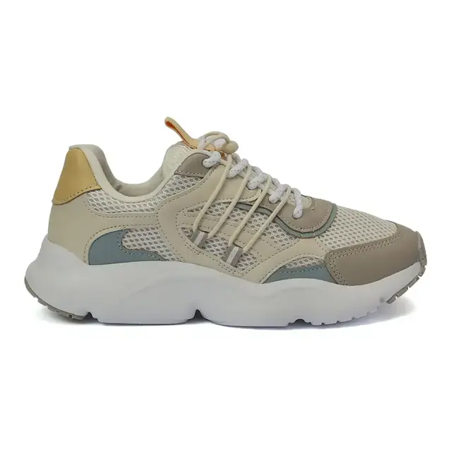Tênis Casual Sola Caixa Vizzano Branco e Cinza Feminino