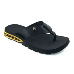 Chinelo Kenner Rakka Dourado e Preto Masculino