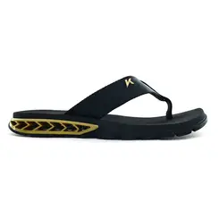 Chinelo Kenner Rakka Dourado e Preto Masculino