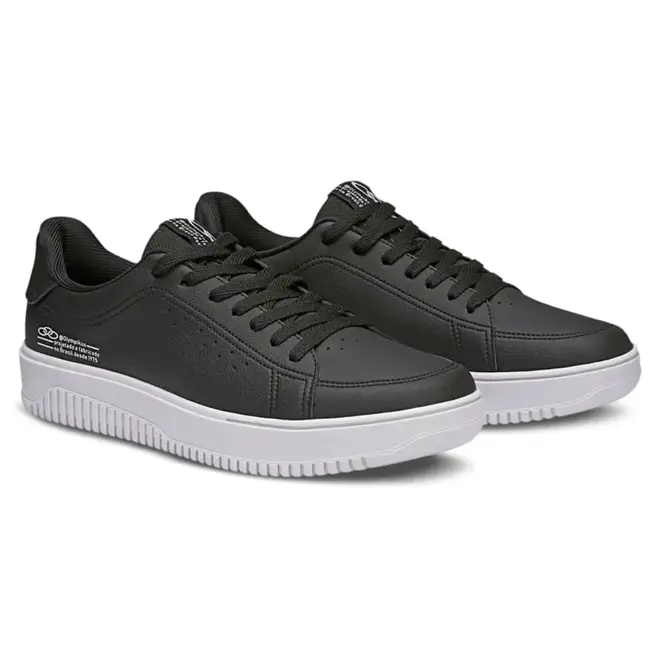 Tênis Casual Olympikus Eros Preto e Branco Masculino