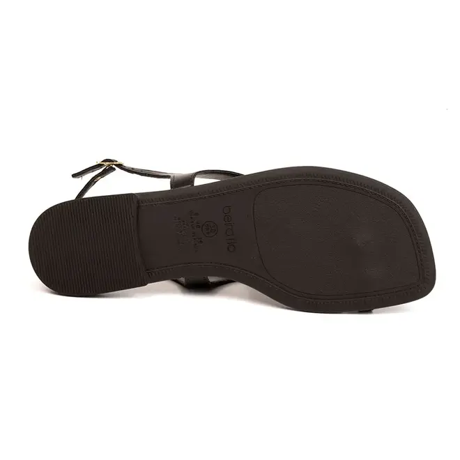 Sandália Rasteira Beira Rio Preto Feminina