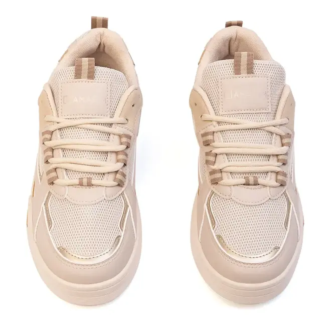 Tênis Casual Sola Caixa Ramarim Natural Feminino