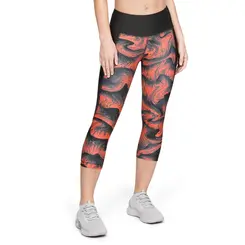 Calça Legging Capri de Treino Feminina Under Armour Print HeatGear Armour