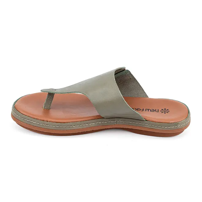 Tamanco Rasteira New Face Caramelo Feminino