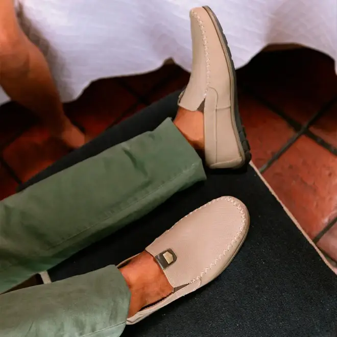 Sapato Mocassim PGD Bege Masculino