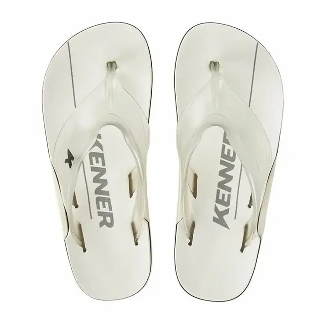 Chinelo Dedo Kenner NK6 Flux Cristal e Branco Masculino