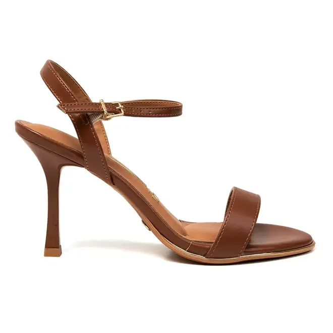 Sandália Salto Vizzano Mocca Feminino