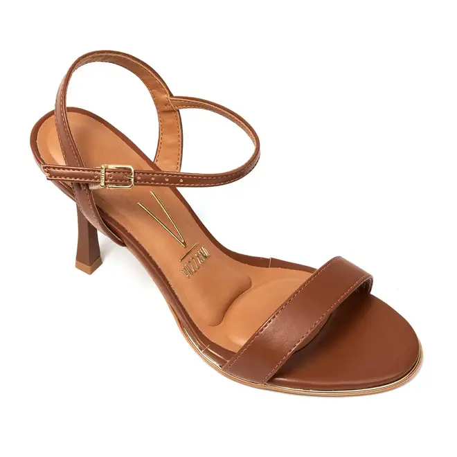 Sandália Salto Vizzano Mocca Feminino
