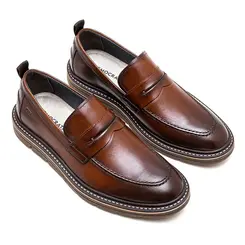 Sapato Casual Democrata Jeff Marrom Masculino