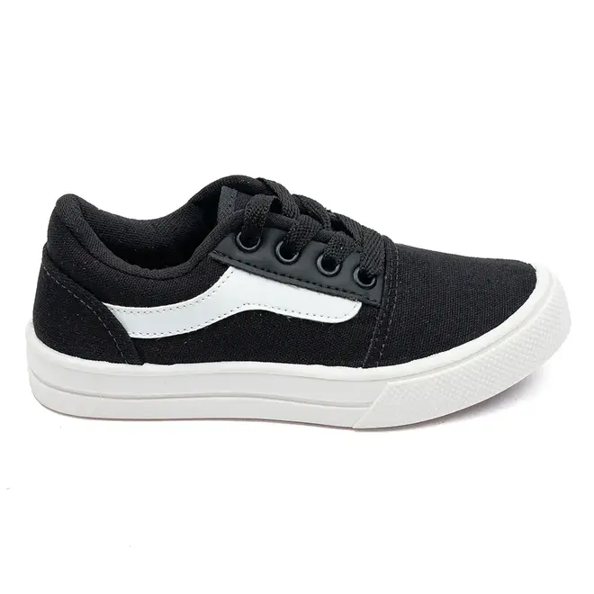 Tênis Blittz Preto e Branco Menino