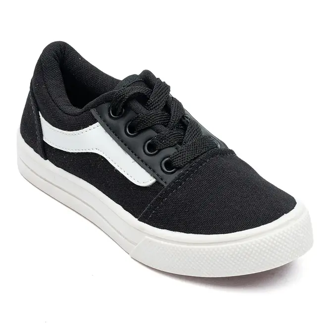 Tênis Blittz Preto e Branco Menino