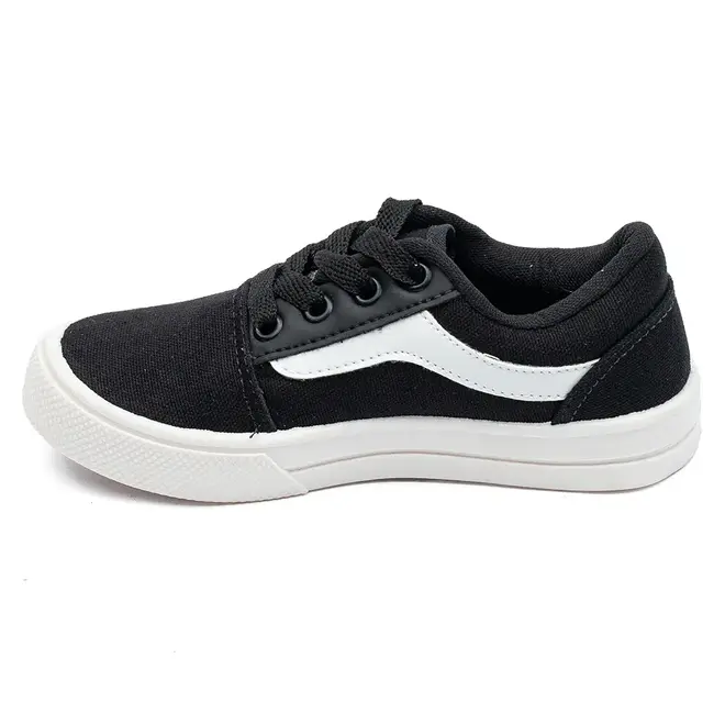 Tênis Blittz Preto e Branco Menino