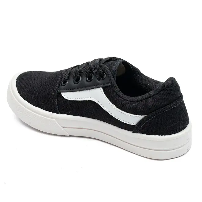 Tênis Blittz Preto e Branco Menino