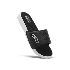 Chinelo Slide Olympikus Preto e Branco Masculino