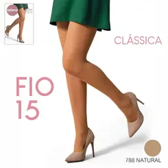 Meia Feminina Fina 15 Selene Creme 920.001