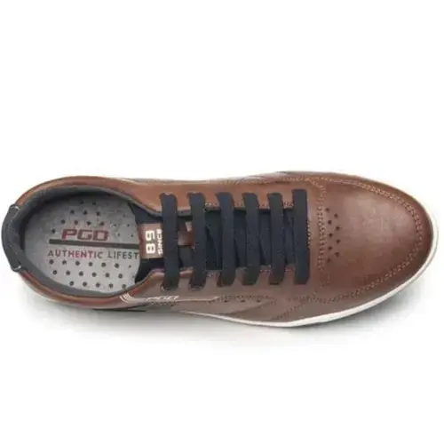 Sapatênis Casual Pegada Marrom e Azul Masculino