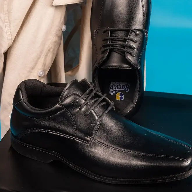 Sapato Social com Cadarço Parise Preto Masculino