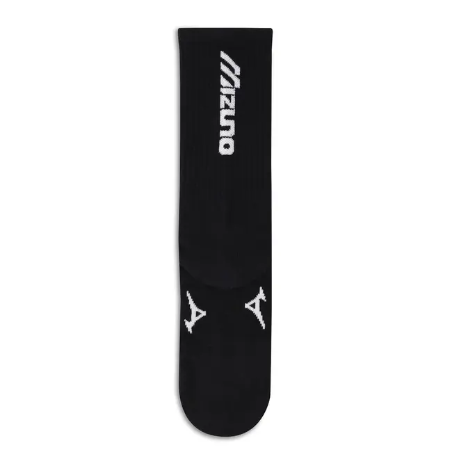 Meia Cano Alto Mizuno Logo Vertical