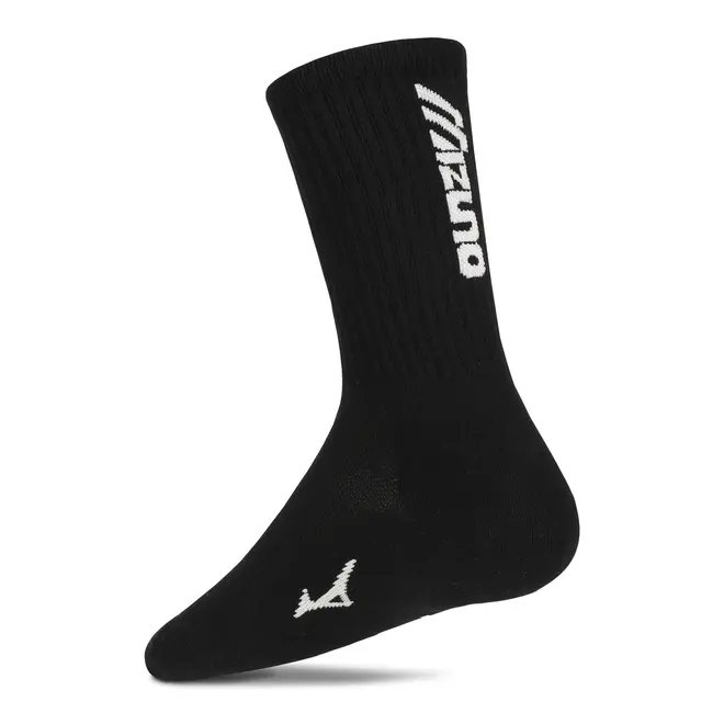 Meia Cano Alto Mizuno Logo Vertical