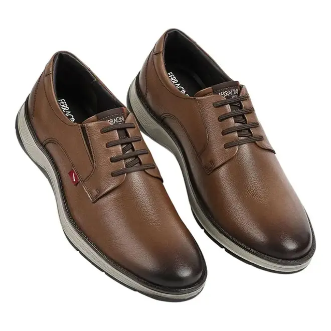 Sapato Casual Ferracini Marrom Masculino