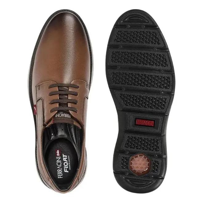 Sapato Casual Ferracini Marrom Masculino