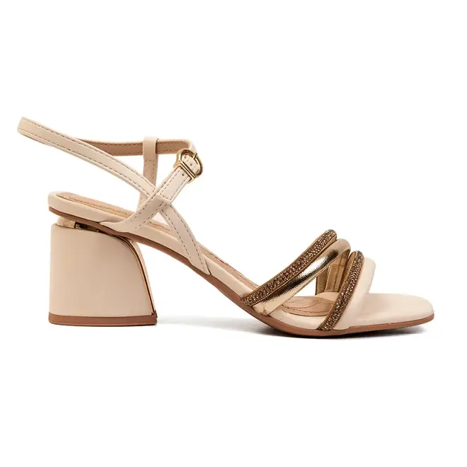 Sandália Salto Ramarim Coconut Feminina
