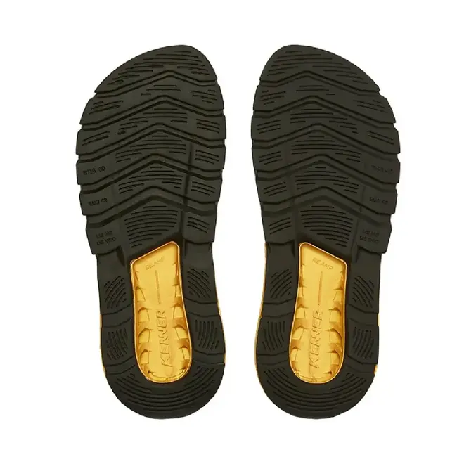 Chinelo Dedo Kenner Rakka Preto e Dourado Masculino