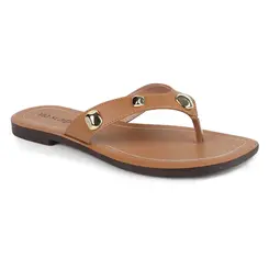 Tamanco Rasteira Via Scarpa Cappuccino Feminino