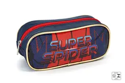 Estojo Escolar Seanite Super Spider Infantil Masculino