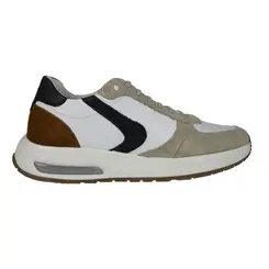 Tênis Casual Sola Caixa Ferracini Vyper Branco e Areia Masculino
