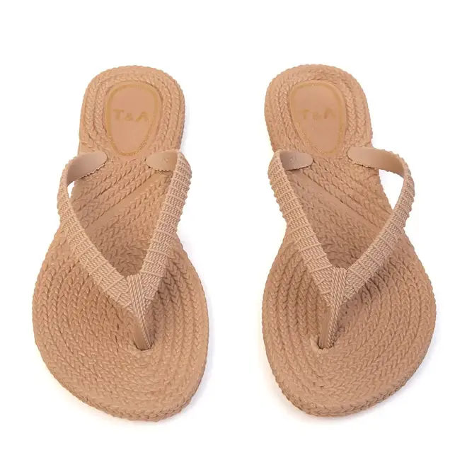 Chinelo Dedo Terra e Água Taupe Feminino