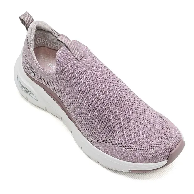 Tênis Esportivo Skechers Arch Fit Rosa Feminino