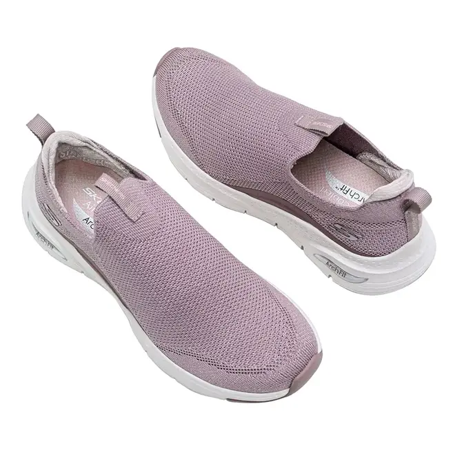 Tênis Esportivo Skechers Arch Fit Rosa Feminino