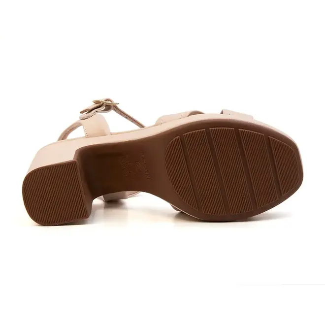 Sandália Salto Modare Creme Feminina