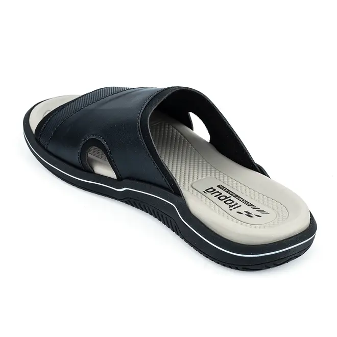 Chinelo Slide Itapuã Preto e Cinza Masculino
