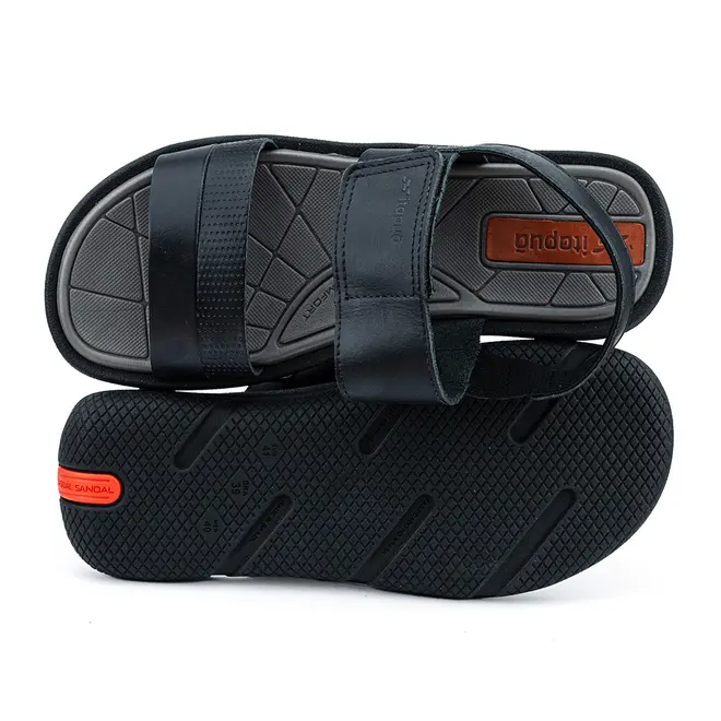 Sandália Flats Itapuã Preto Masculina