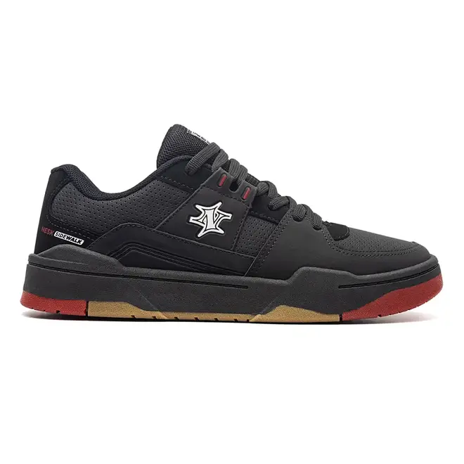 Tênis Casual Nesk Preto e Vermelho Masculino