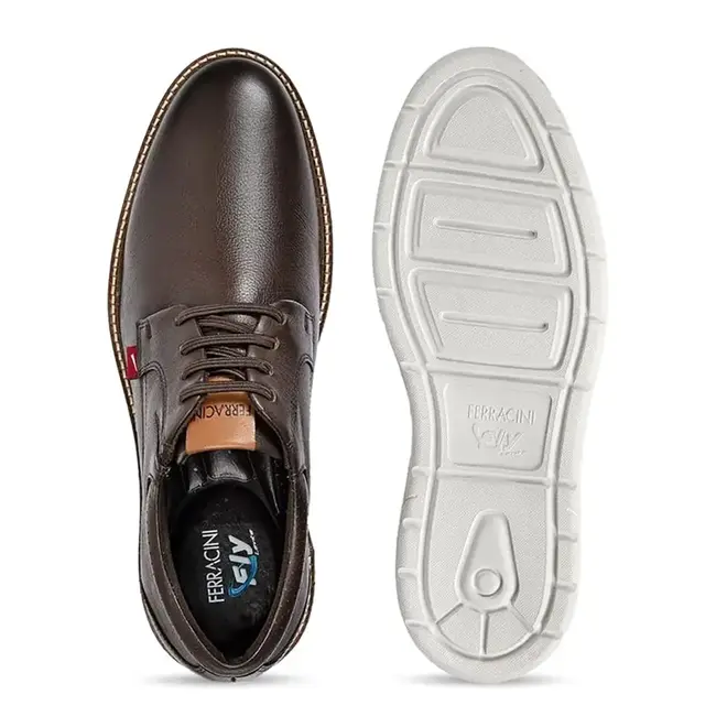 Sapato Casual Ferracini Full Tabaco Masculino