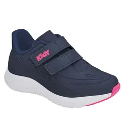 Tênis Casual Kidy Marinho e Pink Menina Juvenil