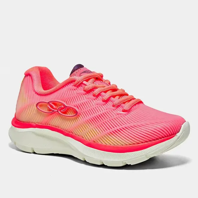 Tênis Esportivo Olympikus Rosa e Laranja Juvenil Feminino