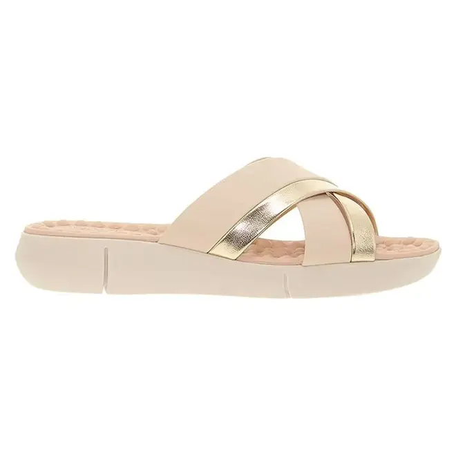 Tamanco Anabela Modare Creme Feminino