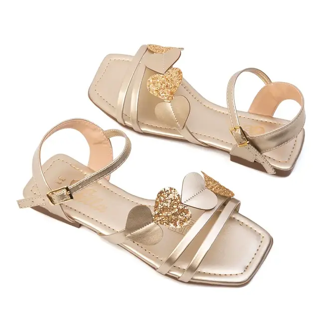 Sandália Bia Bella Dourado Menina